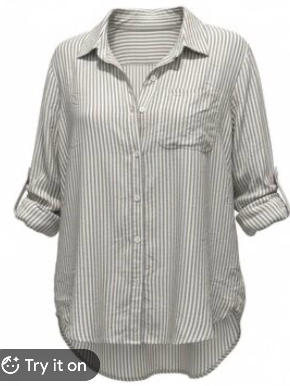 Velvet Heart women Striped Button-Down Shirt - White & Tan